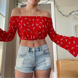 Billabong Bell Sleeve Crop Top